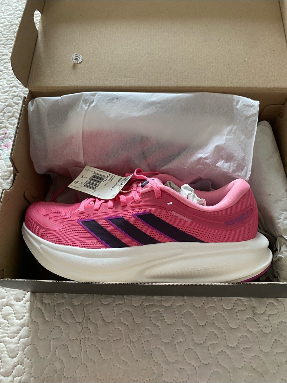 adidas Women's Hot Pink and Purple Running Shoes